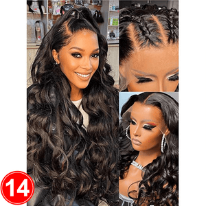 Labhairs 180 Density 13x4 Full Frontal Transparent Pre Plucked Bleached Knots Wig wig LABHAIRS 