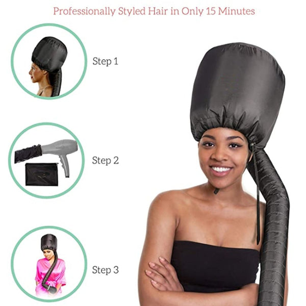 Soft Bonnet hooded hair dryer Attachment for Natural Curly Textured Hair Care| Drying,Styling,Curling,Deep Conditioning Mask Cap|Adjustable hooded Apparel & Accessories > Clothing Accessories > Hair Accessories > Wig Accessories > Tools & Accessories LABHAIRS® 