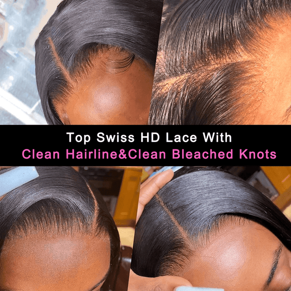 Undetectable Invisible Lace 200% Glueless Bob 13X6 HD Frontal Lace Wig | REAL HD LACE Apparel & Accessories > Clothing Accessories > Hair Accessories > Wigs > 13x6-lace-front-wig LABHAIRS® 