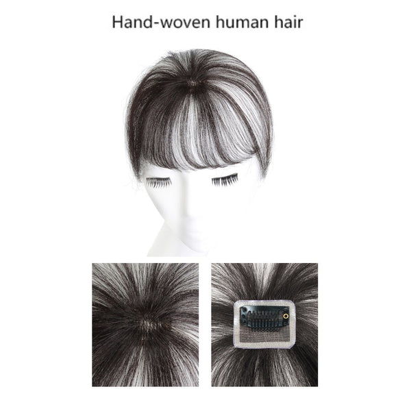 Natural Bang Fringe Real Human Hair with Temples Hairpieces for Women Clip Daily Wear Apparel & Accessories > Clothing Accessories > Hair Accessories > Wig Accessories > Tools & Accessories LABHAIRS® 