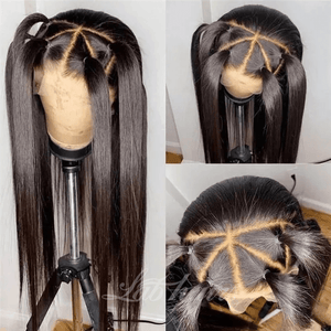 Full Lace Brazilian Straight Human Hair Wigs with Clean Bleached Knots Apparel & Accessories > Clothing Accessories > Hair Accessories > Wigs > 13x6-lace-front-wig LABHAIRS® 
