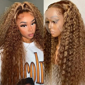 Blonde Highlight Piano Color Human Hair Top Swiss HD Lace Front Wig | Straight |Loose Body Wave | Deep Wave Apparel & Accessories > Clothing Accessories > Hair Accessories > Wigs > 13x6-lace-front-wig LABHAIRS® 