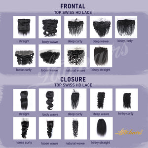 Labhairs 5*5 13*4 13*6 Top Swiss HD Lace Closure/Frontal with Clean hairline Clean Bleached Knots Apparel & Accessories > Clothing Accessories > Hair Accessories > Wigs > Lace Front Bob Wig LABHAIRS® 