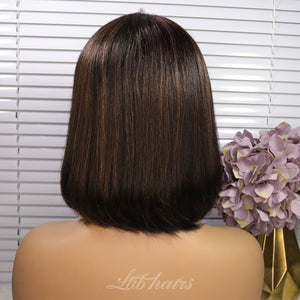 Luxury Vortex Style Straight Bob With Bang 10inch Apparel & Accessories > Clothing Accessories > Hair Accessories > Wigs > Lace Front Bob Wig LABHAIRS® 
