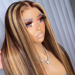 Honey Blonde Piano Color Top Swiss HD Lace|Straight |Loose Body Wave|Deep Wave Apparel & Accessories > Clothing Accessories > Hair Accessories > Wigs > 13x6-lace-front-wig LABHAIRS® 