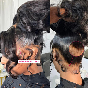 360 Top Swiss HD Lace Free Part Human Hair Body Wave Wig Apparel & Accessories > Clothing Accessories > Hair Accessories > Wigs > 360 Lace Wigs LABHAIRS® 