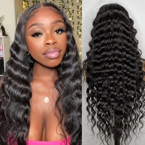 Deep Wave | 4x4 Lace Closure | Transparent Lace | 180% Density Apparel & Accessories > Clothing Accessories > Hair Accessories > Wigs > 13x6-lace-front-wig Lab LABHAIRS? 