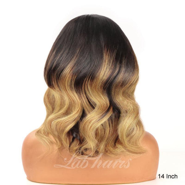 Ombre Honey Beown Bob Wig Lace Front Human Hair Wigs Top Swiss HD Lace Apparel & Accessories > Clothing Accessories > Hair Accessories > Wigs > Colorful Wig LABHAIRS® 