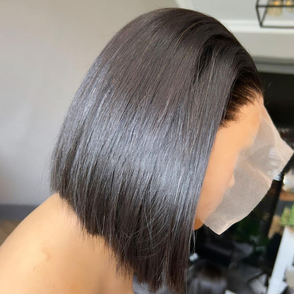 Labhairs Straight BOB | Top Swiss HD Lace | 5x5 Lace Closure | 150% Density Apparel & Accessories > Clothing Accessories > Hair Accessories > Wigs > Lace Front Bob Wig LABHAIRS? 