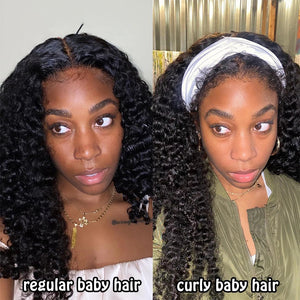 Labhairs New Curly Baby Hair|Water Wave |180% Density| 4x4 Transparent Lace Apparel & Accessories > Clothing Accessories > Hair Accessories > Wigs > Lace Front Bob Wig LABHAIRS? 