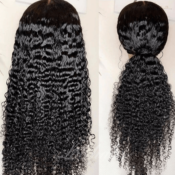 Full Lace Brazilian Deep Curly Human Hair Wigs with Clean Bleached Knots Apparel & Accessories > Clothing Accessories > Hair Accessories > Wigs > 13x6-lace-front-wig LABHAIRS® 