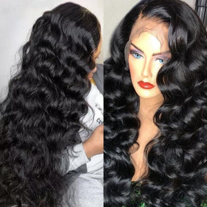 Clean Bleached Knots Human Hair 360 Top Swiss HD Lace Frontal Wig Free Part | Loose Deep Wave Apparel & Accessories > Clothing Accessories > Hair Accessories > Wigs > 360 Lace Wigs LABHAIRS® 