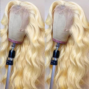 Blonde Body Wave High Thickness Top Swiss HD Lace Front Human Hair Wig Apparel & Accessories > Clothing Accessories > Hair Accessories > Wigs > 5x5 Top Swiss HD Lace Closure Wig LABHAIRS® 