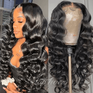 5x5 Top Glueless Closure Undetectable HD Swiss Lace Wig With Clean Bleached Knots | Loose Body Wave Apparel & Accessories > Clothing Accessories > Hair Accessories > Wigs > 5x5 Top Swiss HD Lace Closure Wig LABHAIRS® 