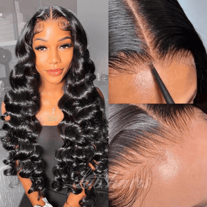 5x5 Top Glueless Closure Undetectable HD Swiss Lace Wig With Clean Bleached Knots | Loose Body Wave Apparel & Accessories > Clothing Accessories > Hair Accessories > Wigs > 5x5 Top Swiss HD Lace Closure Wig LABHAIRS® 