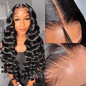 13*6 Top Swiss HD Lace Wig With Self-grwon Hairline Clean Bleached Knots Loose Body Wave Apparel & Accessories > Clothing Accessories > Hair Accessories > Wigs > 5x5 Top Swiss HD Lace Closure Wig LABHAIRS® 
