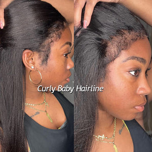 New Arrival Curly Baby Hair Top Swiss HD Lace Kinky Straight|Labhairs Apparel & Accessories > Clothing Accessories > Hair Accessories > Wigs > 13x6-lace-front-wig LABHAIRS? 