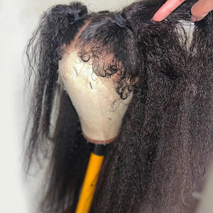 New Arrival Curly Baby Hair Top Swiss HD Lace Kinky Straight|Labhairs Apparel & Accessories > Clothing Accessories > Hair Accessories > Wigs > 13x6-lace-front-wig LABHAIRS? 