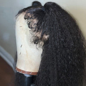 New Arrival Curly Baby Hair Top Swiss HD Lace Kinky Straight|Labhairs Apparel & Accessories > Clothing Accessories > Hair Accessories > Wigs > 13x6-lace-front-wig LABHAIRS? 