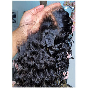 Labhairs Deep Curly Clean Bleached Knots Top Swiss HD Lace Frontal Wigs LABHAIRS® 
