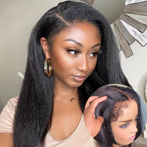 New Arrival Curly Baby Hair 13*6 Top Swiss HD Lace Kinky Straight|Labhairs Apparel & Accessories > Clothing Accessories > Hair Accessories > Wigs > 13x6-lace-front-wig LABHAIRS® 
