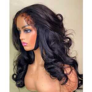 Labhairs New Arrival Curly Baby Hair Top Swiss HD Lace Body Wave Wig Apparel & Accessories > Clothing Accessories > Hair Accessories > Wigs > 13x6-lace-front-wig LABHAIRS® 
