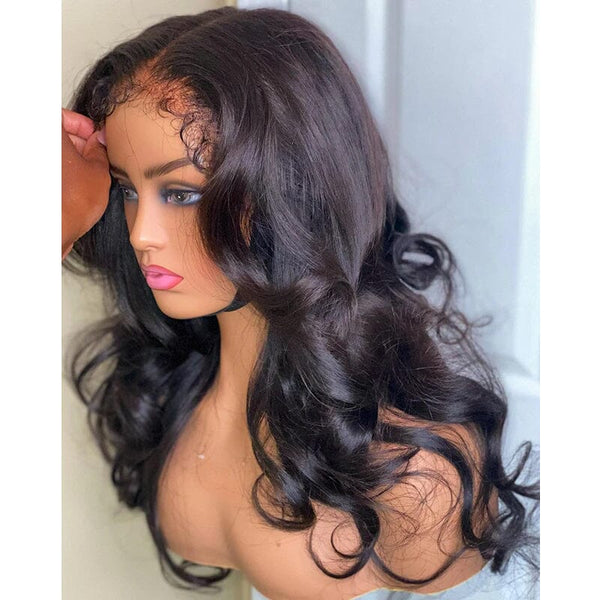 Labhairs New Arrival Curly Baby Hair Top Swiss HD Lace Body Wave Wig Apparel & Accessories > Clothing Accessories > Hair Accessories > Wigs > 13x6-lace-front-wig LABHAIRS® 