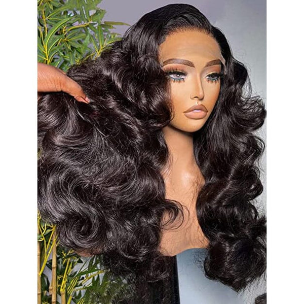 Labhairs 180 Density HD 13x4 Full Frontal Lace Wigs Human Hair For Women, HD Transparent Lace Frontal Wig Pre Plucked Bleached Knots, Virgin Hair with More Invisible Crystal Lace Easier To Install wig LABHAIRS 