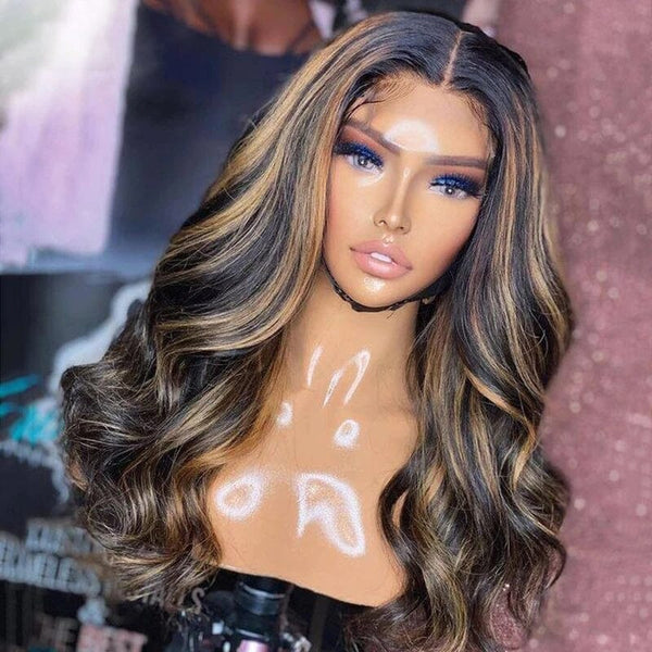 Loose Body Wave Ombre Highlight Top Swiss HD Lace Front Wig Apparel & Accessories > Clothing Accessories > Hair Accessories > Wigs > 13x6-lace-front-wig LABHAIRS® 