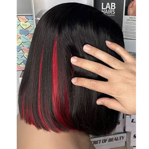 Highlight Red BOB | Transparent Lace | 150% Density Apparel & Accessories > Clothing Accessories > Hair Accessories > Wigs > Colorful Wig LABHAIRS® 