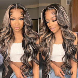 Loose Body Wave Ombre Highlight Top Swiss HD Lace Front Wig Apparel & Accessories > Clothing Accessories > Hair Accessories > Wigs > 13x6-lace-front-wig LABHAIRS® 
