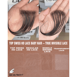 Invisible Top Swiss HD Lace Reuseable Baby Hair Edge| Labhairs LABHAIRS® 