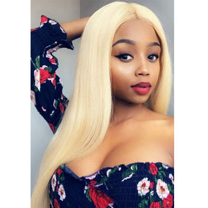 13*4 Transparent 613 Blonde Lace Front Wig | Silky Straight Lab Hairs 