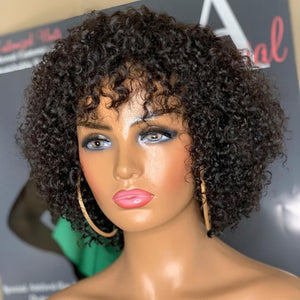 Tiktok08 Super Volume Bang Bob Wig With Afro Look|Labhairs Apparel & Accessories > Clothing Accessories > Hair Accessories > Wigs > Lace Front Bob Wig LABHAIRS® 