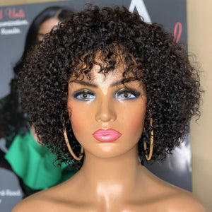 Tiktok08 Super Volume Bang Bob Wig With Afro Look|Labhairs Apparel & Accessories > Clothing Accessories > Hair Accessories > Wigs > Lace Front Bob Wig LABHAIRS® 