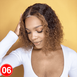 Ombre Kinky Curly BOB | 4x4 Lace Closure | Transparent Lace | 180% Density LABHAIRS® 