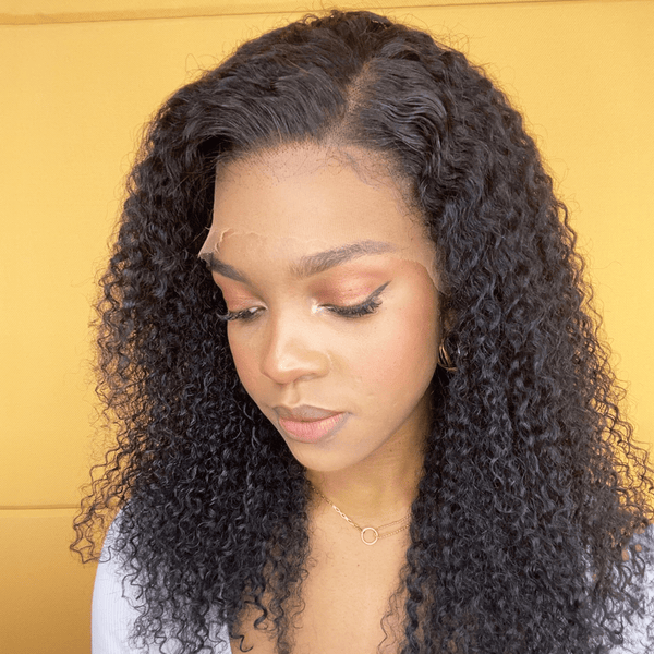 Labhairs New Curly Baby Hair|Kinky Curly |180% Density| 13x6 Top Swiss HD Lace Apparel & Accessories > Clothing Accessories > Hair Accessories > Wigs > Lace Front Bob Wig LABHAIRS® 