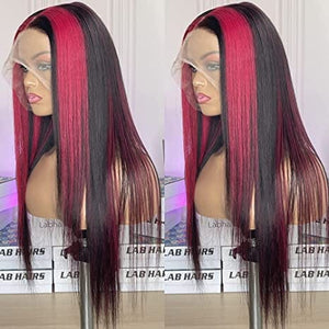 Highlight Pink | Transparent Lace| T Part Lace Front | 150% Density Apparel & Accessories > Clothing Accessories > Hair Accessories > Wigs > 13x6-lace-front-wig Lab LABHAIRS® 