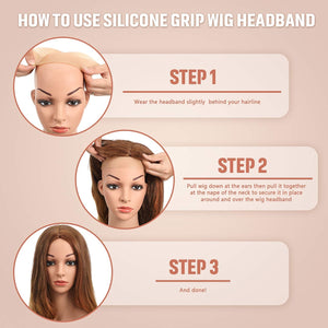 Wig Grip Band for Lace Front Non-slip Adjustable Silicone Wig Headband Seamless Wig Holder Apparel & Accessories > Clothing Accessories > Hair Accessories > Wig Accessories > Tools & Accessories LABHAIRS® 
