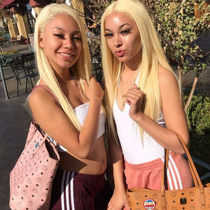 13*4 Transparent 613 Blonde Lace Front Wig | Silky Straight Lab Hairs 
