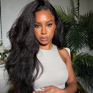 360 Top Swiss HD Lace Frontal Wig Human Hair Free Part Clean Bleached Knots 150 Density | Kinky Straight Labhairs Apparel & Accessories > Clothing Accessories > Hair Accessories > Wigs > 360 Lace Wigs LABHAIRS® 