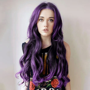 Cosplay Purple Long Wavy Synthetic Hair 28inch |Labhairs Apparel & Accessories > Clothing Accessories > Hair Accessories > Wigs > Lace Front Bob Wig LABHAIRS? 