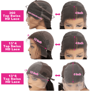 Top Swiss HD Lace Front Ombre Wavy Brown Hair with Blonde Highlights Wigs Apparel & Accessories > Clothing Accessories > Hair Accessories > Wigs > 13x6-lace-front-wig LABHAIRS® 