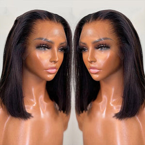 Undetectable Invisible Lace 200% Glueless Bob 13X6 HD Frontal Lace Wig | REAL HD LACE Apparel & Accessories > Clothing Accessories > Hair Accessories > Wigs > 13x6-lace-front-wig LABHAIRS® 