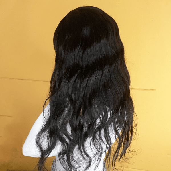 Loose Curly With Bangs | 3s Install | 180% Density | No Glue Needed LABHAIRS® 