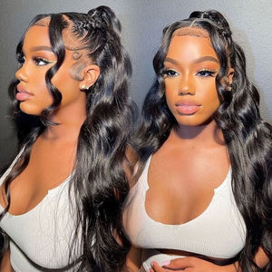 360 Top Swiss HD Lace Free Part Human Hair Body Wave Wig Apparel & Accessories > Clothing Accessories > Hair Accessories > Wigs > 360 Lace Wigs LABHAIRS® 