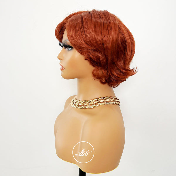 Caramel Color Short Bob Synthetic Hair |Labhairs Apparel & Accessories > Clothing Accessories > Hair Accessories > Wigs > Lace Front Bob Wig LABHAIRS? 
