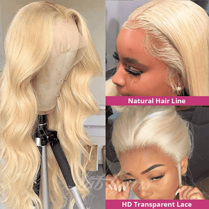 13*4 Top Swiss HD Lace 613 Blonde Full Frontal Wig | Body Wave Apparel & Accessories > Clothing Accessories > Hair Accessories > Wigs > Colorful Wig LABHAIRS® 