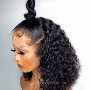 Undetectable Top Swiss HD Lace 13X4 Middle Part Lace Front Bob Wig | Deep Curly Apparel & Accessories > Clothing Accessories > Hair Accessories > Wigs > Lace Front Bob Wig LABHAIRS? 