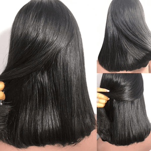 Silky Straight No Short Hair Top Swiss HD Lace Human Hair Bob Wig Apparel & Accessories > Clothing Accessories > Hair Accessories > Wigs > 5x5 Top Swiss HD Lace Closure Wig LABHAIRS® 